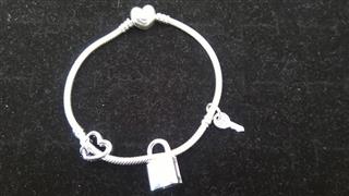 Pandora Silver Charm Bracelet 925 Silver 26.73g